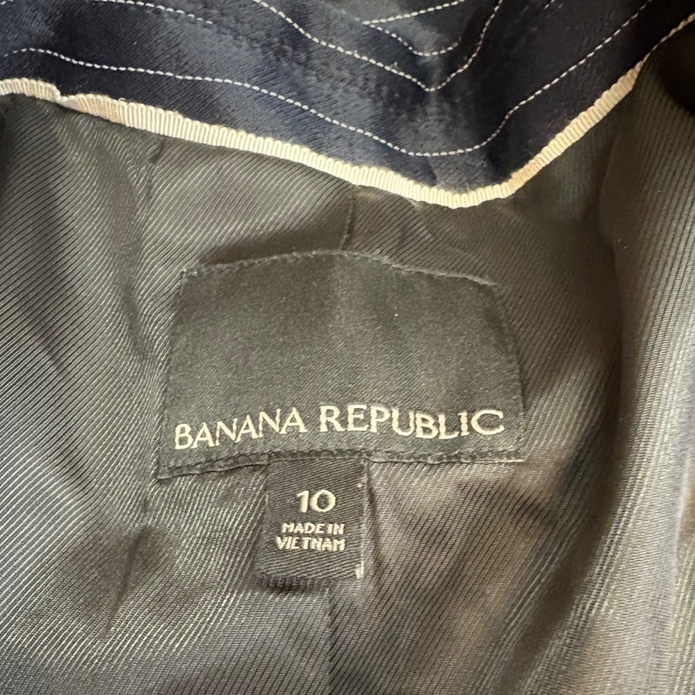 Banana Republic Navy Pinstripe Blazer - Picture 5 of 14